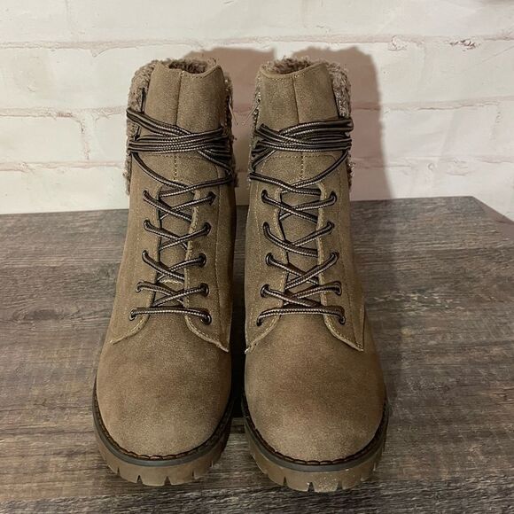 Taupe Olivia Boot by Very G - Picture 2 of 6